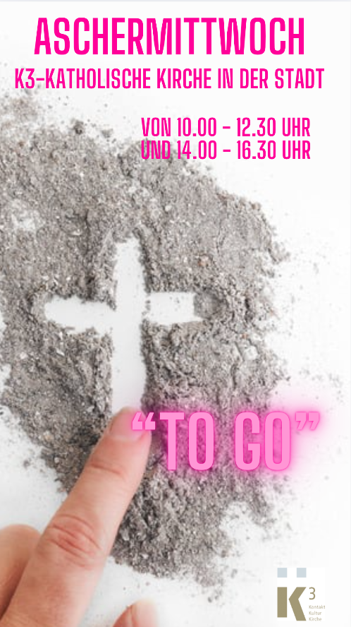 Aschermittwoch, 05.03.25 - Aschekreuz "to go"